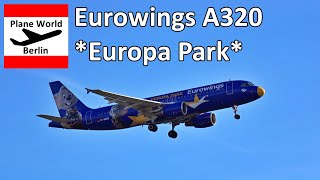 Eurowings Airbus A320 "Europa Park" *D-ABDQ* landing at Berlin Brandenburg Airport