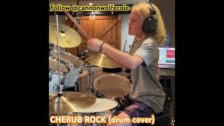 Cherub Rock (drum cover age 12) #drums #drums4life #drumcover #drummer #music #cover #grunge