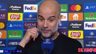 Pep Guardiola Post match interview | Sporting cp 4-1 Mancity