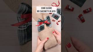 Come cucire dei sacchetti in juta 🎁| Tutorial di cucito veloce | Un punto alla volta