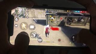 Rusher 99% headshot Iphone 11 Free Fire Gameplay⚙️Settings Free Fire max HUD+DPI+MACRO 3 dedos pro