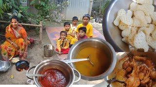 new year picnic celebration।#dipti #village #cooking #vlog _