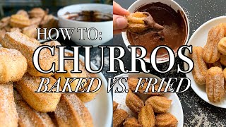 HOW TO MAKE MINI CHURROS 💯 | 2 WAYS - BAKED AND FRIED CHURROS | JUSTINE SY