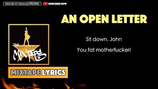 The Hamilton Mixtape - An Open Letter (Interlude) Music Lyrics