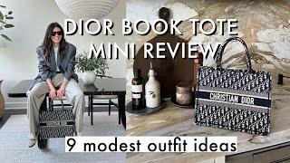 QUICK REVIEW DIOR MEDIUM BOOK TOTE  | Outfit ideas & How To Style The Dior Book Tote | Worth It?