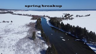 Spring Ice Breakup,Barachois West Quebec,Canada