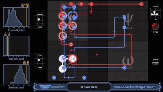 RinkuHero's crazy solution: SpaceChem - It Takes Three (913/1/45)