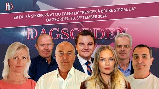 Er du så sikker på at du egentlig trenger å bruke strøm, da? | Dagsorden 30. september 2024