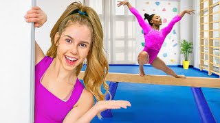 I Built a Gymnastics Gym in my House for Simone Biles!