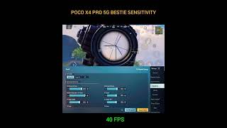 POCO X4 PRO 5G BEST SENSITIVIY SETTINGS 😱 40 Fps Sensitivity#jonathan #jonathangamingsensitivity