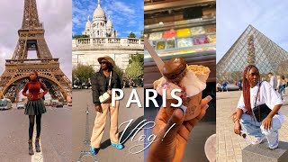 LIFE IN PARIS🇫🇷Pt 2|  Eiffel Tower+Louvre Pyramid+ Ice cream and macarons| MonnyLagos