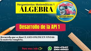 API 1 - H.M 1 - ÁLGEBRA 1