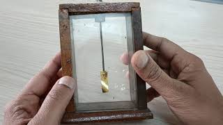 charging GOLD LEAF ELECTROSCOPE by conduction | Electrostatics | Physics demo | Class 9-12