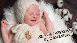 How To Add Video to Newborn Photography- BTS - Using The Nikon Z6 and Godox SL-100w