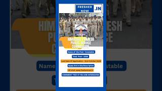 HPPSC Constable, 1088posts, Himachal. # shorts