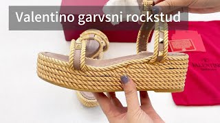 Valentino garvsni rockstud wedges 45mm Sandals Full Review