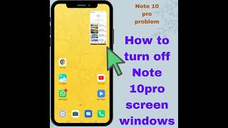 Turn off thandar back options note series | Infinix note 10 pro screen thandar back option