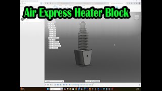 Air Express 3D printer heater block concept, fanless part cooling, Celeritas world's fastest printer