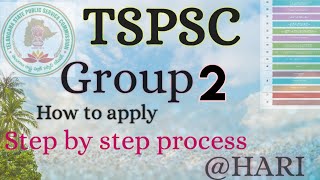 #TSPSC GROUP 2 Online application process..