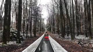 Sledding at Blackwater Falls in Davis, WV.