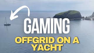 My off grid gaming set up GAMING ON A BOAT