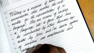 How to Write Beautiful #CursiveWriting#Calligraphy paragraph writing