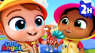 Animal Mix and Match Fun! | Little Angel | Fun Kids Songs | Nursery Rhymes