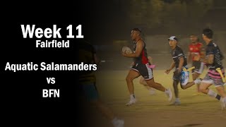 Aquatic Salamanders vs BFN - Fairfield Wednesday Oztag MIXED Div 3 - Week 11