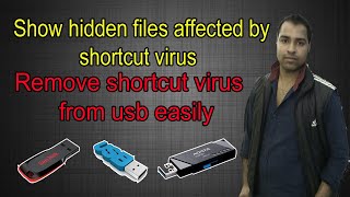 How to show hidden files infected by shortcut virus in USB flash pendrive - Unhide virus files