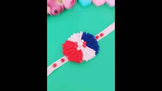 How to make woolen rakhi/ Easy woolen Rakhi.#shortvideo #shors #youtubeshorts #diy #short#rakhi