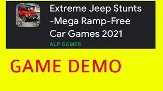 Extreme Jeep Stunts –Mega Ramp –Free Car Games 2021|Game Demo| ||V KAMATH'S  ||