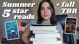 5 STAR READS from summer + my fall TBR