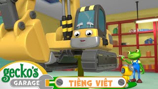 Dịch Vụ Của Máy Xúc Eric | Xe TảI Dành Cho Trẻ Em | Gecko’s Garage Tiếng Việt