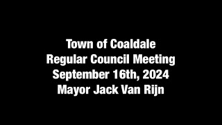 September 1​6th, 2024, Regular Council Meeting Brief