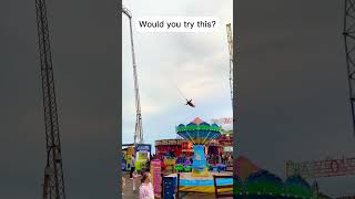 WOMAN DROPPED FROM 120 FEET. WOULD YOU TRY THIS? #swing #skycoaster