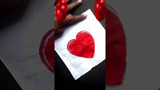 how to draw 3-D heart easy#shorts