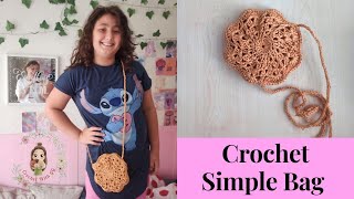 Crochet Simple Bag with Paper Yarn / Crochet for Beginners