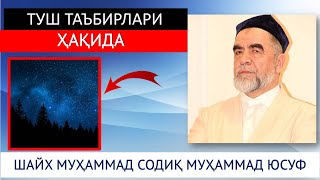 ТУШ ТАЪБИРЛАРИ ҲАҚИДА ! ШАЙХ МУҲАММАД СОДИҚ МУҲАММАД ЮСУФ ХАЗРАТЛАРИ