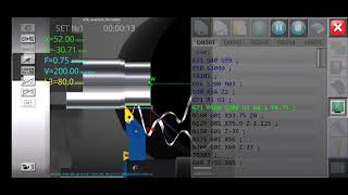 Cnc programming G76 threading cycle external threading