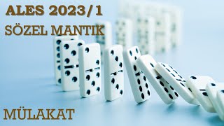 ALES 2023 1 SÖZEL MANTIK  OKUL GEZİSİ