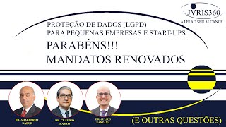 PARABÉNS!!! MANDATOS RENOVADOS E OUTRAS QUESTÕES