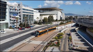 [4K] Trams in Kallithea | Athens, Greece | Alstom Citadis X05