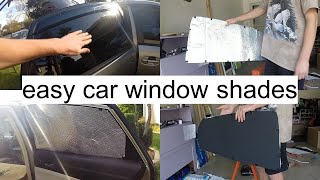 BEST WINDOW SHADES for stealth CAR CAMPING (simple & inexpensive)