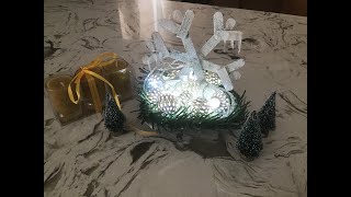 Making a cool winter light up snowflake craft❄️