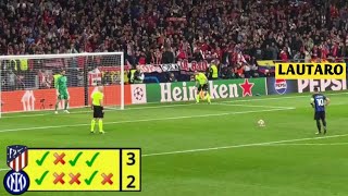 Atletico Madrid vs Inter Milan (3-2) Full Penalty-Shootout!