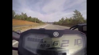 Yamaha Mt-07 onboard  top speed TAYFUN ÖZAL