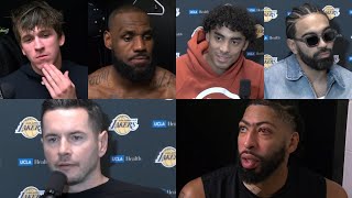 Lakers vs Spurs 🏆 | Lakeshow Postgame Interviews x Highlights: AD, AR, LBJ, GV, Max & Redick