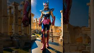 Saint Seiya Ikki Phoenix sun armor cosplay Ai #shorts #anime #ai #saintseiya