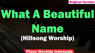 Hillsong Worship - What A Beautiful Name Karaoke Piano