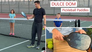 DULCE DOM Pickleball Paddles with 4 balls, fun sport to play! #pickleball #pickleballpaddle #games